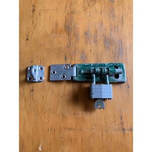 Master Lock Hasp and Padlock Set OS Green Industrial Vintage Hardware